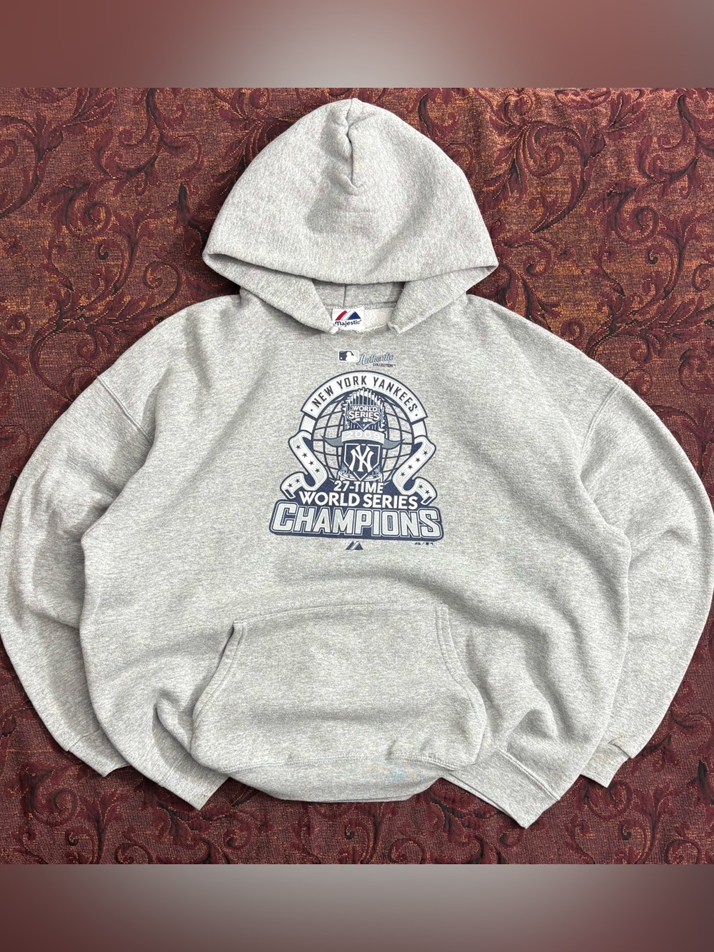 2009 New York Yankees World Series Champions Boxy Hoodie